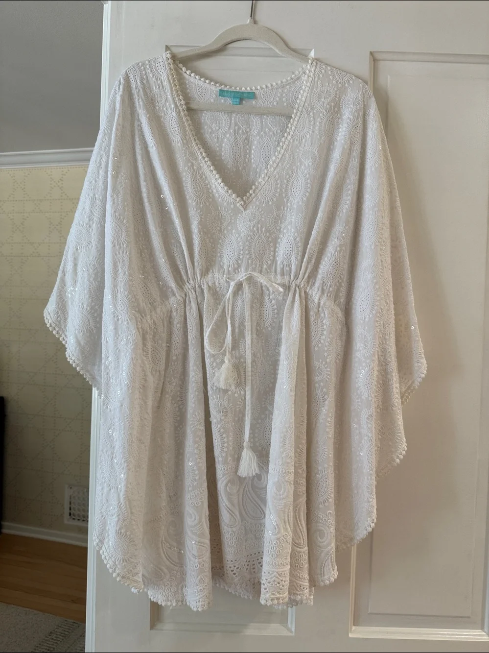 Melissa Odabash Trixie White V-Neck Swim Cover-Up